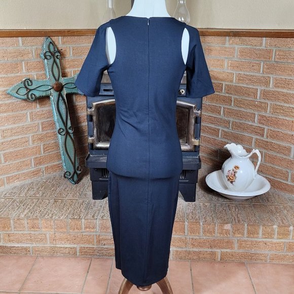 Fabletics Eva Midi Dress Black Size S - Picture 3 of 6